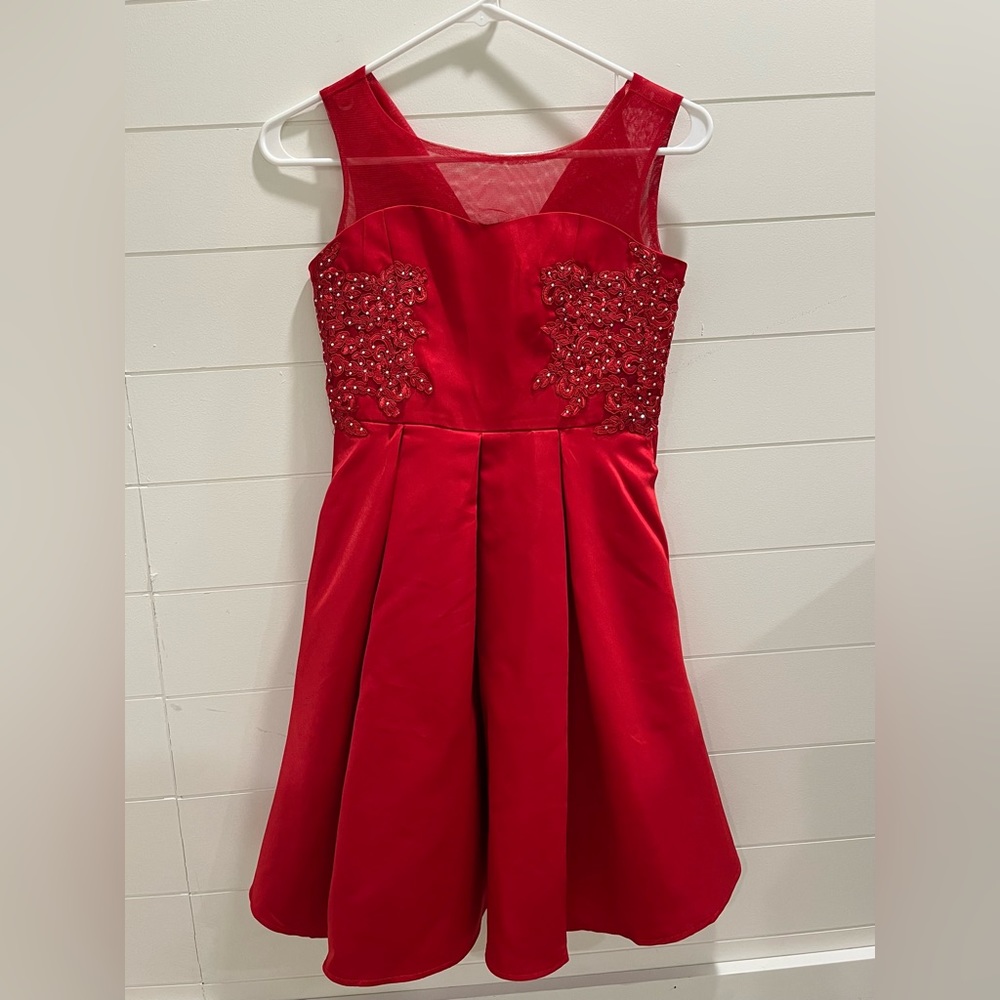 Girls Red Formal Dress
